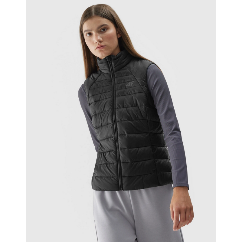 Bezrękawnik damski 4F puchowy czarny