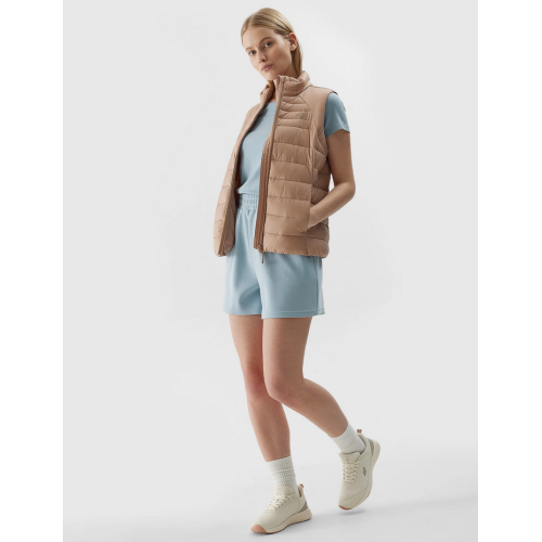 Bezrękawnik damski 4F puchowy beżowy