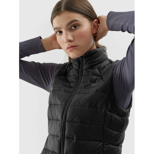 Bezrękawnik damski 4F puchowy czarny