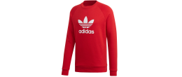Bluza męska Adidas Originals Trefoil Crew czerwona