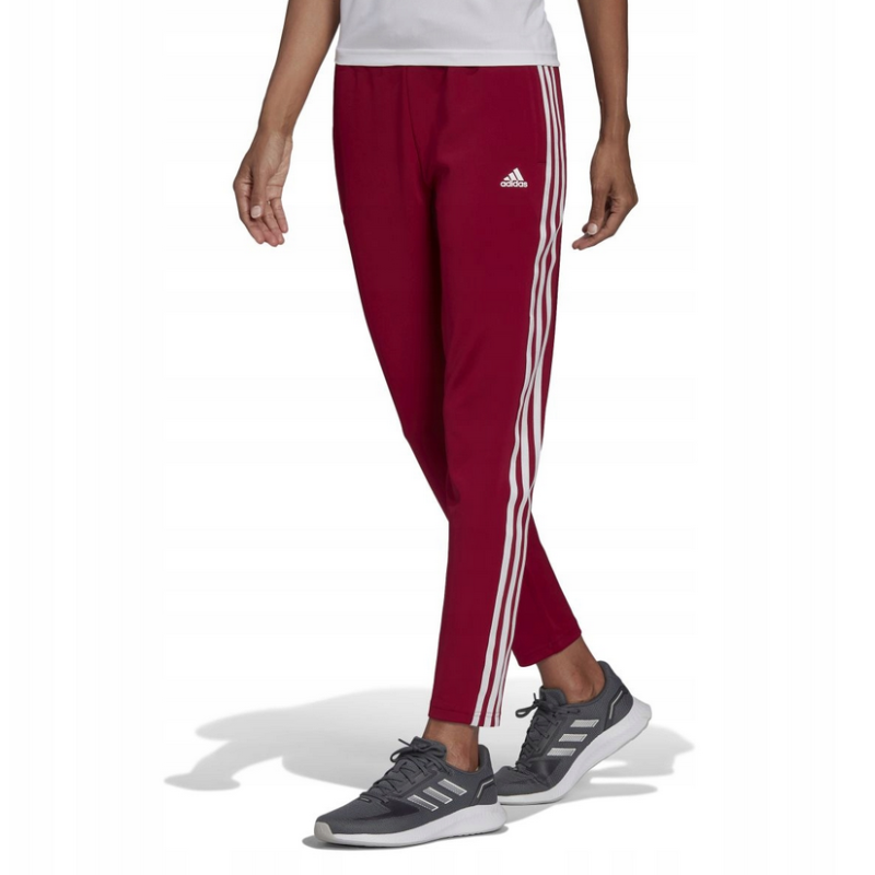 Spodnie dresowe damskie Adidas W 3 Stripes bordo